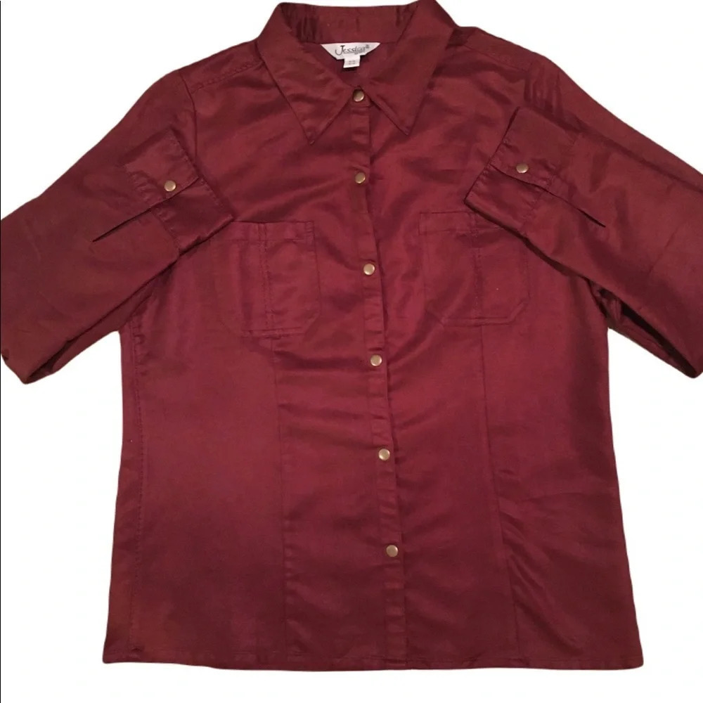 Vintage Faux suede button up